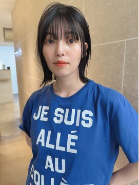 サンドシーン(sand scene) 20代30代40代丸みショートボブマッシュ前下がりレイヤー