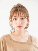 レディース_ヘアアレンジ_ヘアセット_編み込み_小顔_