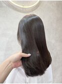 縮毛矯正×アッシュブラウン