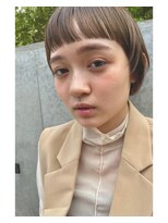 エムスラッシュ 表参道(M.SLASH)&nbsp;表参道/オリーブグレージュ/艶カラー/眉上バング/ミストバングn2