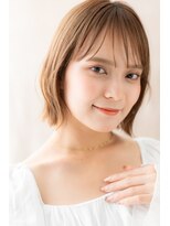 カバーヘア ブリス 大宮西口(COVER HAIR bliss) 外国人風カーキベージュ切りっぱなし外ハネボブくびれヘアX大宮