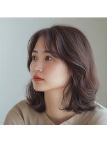 サロンドリゼット(SALON DE RISETTE) 顔まわりレイヤーぱつっとストレートボブ
