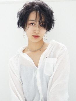 ムク 新宿(muc)の写真/一人ひとりの骨格似合わせカットで大人可愛いショートが完成♪![韓国/髪質改善/縮毛矯正/新宿]