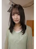 軽く巻いて可愛いレイヤー×ベージュ