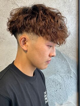 ニアウ 高崎店(Niau) スペインカールメンズパーマメンズマッシュバーバーフェード高崎