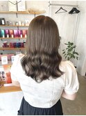20代30代大人可愛い艶感ダブルカラーベージュカラー