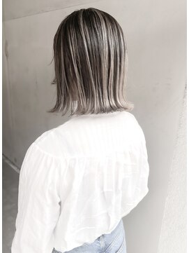 ヘアーアンドアトリエ マール(Hair&Atelier Marl) 【Marl】エアタッチバレイヤージュカラー×ホワイトベージュ
