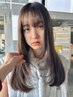 【上田奈々世限定】カット＋地毛風ストレートパーマ(全体)￥27,500→19,250