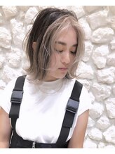 【デザインカラー】【ダブルカラー】ケアブリーチ使用でダメージを抑え、ワンランク上の仕上がりに☆