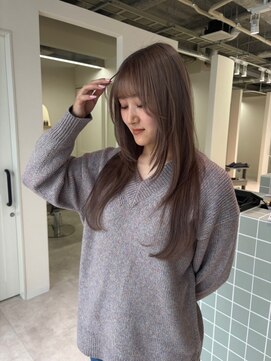 ネウィ 八王子(newi) 髪質改善酸熱トリートメント 艶感グレージュ