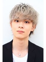 ルシードスタイルバレッタ フォーメン(LUCIDO STYLE BARRETTA for men) メンズワイルド無造作短髪ビブリーチ銀髪白色ホワイト派手韓国