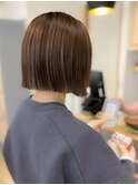 小顔タッセルボブ×似合わせカット[ボブ/縮毛矯正/丸型卵型】