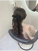 綺麗めハーフアップ