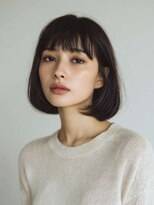 くびレイヤーエモージュグレージュカラーくびれショート/吉祥寺