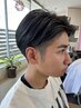 【男性メニュー】カット＋エヌドット白髪染め全体/肩上まで￥7480