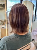 20代~50代◎くびれボブ◎切りっぱなしボブ☆パールベージュ