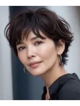 フラッグ(flag) 大人ショート×チョコレートブラウン|柔らか艶質感