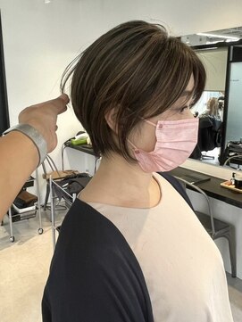 GBG 自由が丘 くびれショートボブ40代50代グレイカラー白髪染め白髪ぼかし