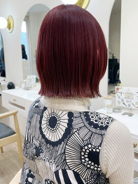 セイドット リー(Say. Ree) say.ボブミニボブくびれボブレイヤーボブコーラルオレンジ暖色