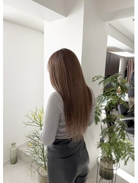 レアル 心斎橋 大阪(REAL) ミルクティーベージュ/ブリーチ/ダブルカラー/ベージュ/心斎橋