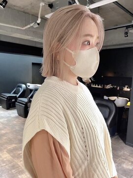 ペレ アネックス 大阪梅田茶屋町店(PELE ANNEX) 着物ヘア/ダークアッシュ/ミディアムレイヤーカット/梅田