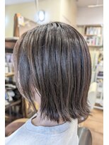 フリックフラック 西台店(Flic Flac)&nbsp;外ハネレイヤーボブ×ベージュ【西台/高島平】