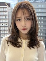 ルージュシー 堀江(RU10C)&nbsp;レイヤーカット/ブリーチなしダブルカラー/ベージュ【AI未使用】