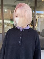 ラック 津田沼(LUCK)&nbsp;ホワイトピンク/津田沼/韓国/ボブ/ケアブリーチ/似合わせカット