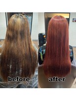 モンド ヘアクリエーション 西田店(monde hair creation)&nbsp;【monde】before × after × 髪質改善