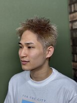 メゾンフォーメン(Maison for men)&nbsp;スパイキーショート　ミルクティーベージュ
