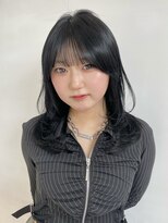 ロンドアンメゾン 原宿(Lond un Maison.)&nbsp;グレージュブラウン/ミディアムレイヤー/韓国巻き/顔周り0424