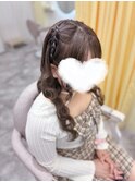 編み上げハーフツイン