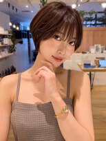 ジアン バイ ミルボン 西宮ガーデンズプラス(GIEN by milbon) ダークパープル/ナチュラルショート/ミルクブラウン/夏/西宮北口