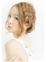 ヘアリゾートエーアイ 北千住店(hair resort Ai)&nbsp;お洒落セレブ風。ロープ×シニヨン