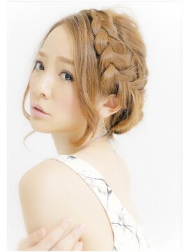 ヘアリゾートエーアイ 北千住店(hair resort Ai) お洒落セレブ風。ロープ×シニヨン