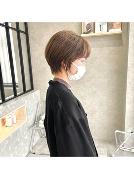 ムード カナザワ(mood kanazawa) 春らしいスッキリなショートボブ◎