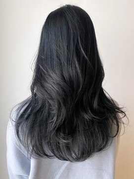 アイティーバイアルバム 下北沢店(IT by ALBUM) ブルーブラックレイヤーカット_チェリーブラウン_ba375022