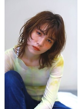 クシュ 所沢東口店(kusyu...) 20代/30代/ボブウルフ/ココアベージュ/黒髪/グレージュカラー