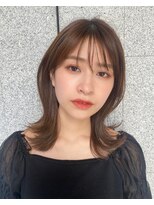 エマ ギンザ(EMMA GINZA)&nbsp;大人可愛いくびれミディアム♪ シナモンベージュカラー