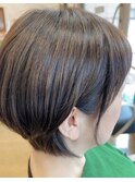 大人可愛いグラデーションショートボブ
