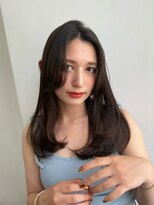 ノク(nok)&nbsp;ナチュラルストレート艶カラー_大人ガーリーチョコレートモード