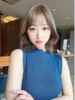 ロンド ラマ 岐阜(Lond bla-ma)&nbsp;ミディアムボブ/シースルーバング/レイヤー