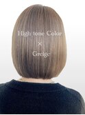 透明感カラー　ハイトーンカラー×透明感◎ベージュ