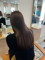 シェノン 夙川(CHAINON)&nbsp;髪質改善/前髪/マチルダボブ/ピンクベージュ/インナーグレージュ