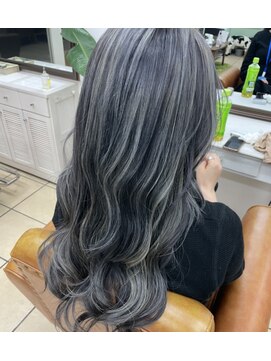 シャルティア(SHALLTIA) グレーハイライト【山口バレイヤージュ】【山口市ハイトーン】