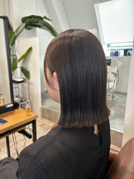 ルーツ(ROOTS) ブリーチなし× オリーブグレージュカラー