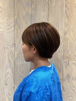 ヘアートゥリース 武蔵小杉店(hair trees) オレンジベージュ×ハイライト×ショートボブ