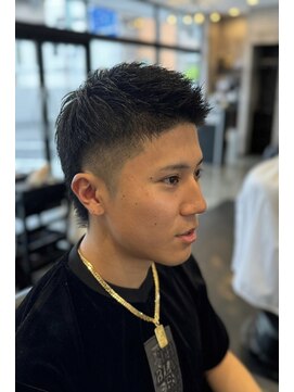 バーバーショップ ネオ セカンド(BARBERSHOP NEO2nd) アップスタイル　メンズショート　バースト