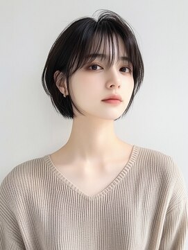 ブロウ ネックス ザ サロン 表参道(VLOW nex the salon) 【vlow style#172】丸みライトボブ vlow 表参道 韓国 髪質改善