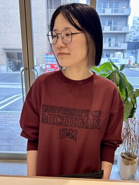 ミリィ 四日市(mily) パツっとボブ×インナーホワイト